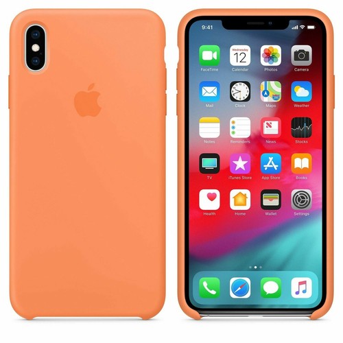 mvf72zm//a Original de Apple funda de silicona para iPhone XS Max papaya