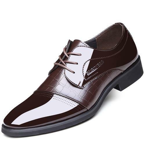 Details about  / Men Leisure Leather Shoe Work Office Business Pointy Toe Oxfords Slip on Party B