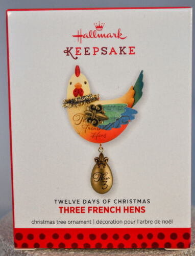 Hallmark 2013 Ornament 12 Days of Christmas Three French Hens 