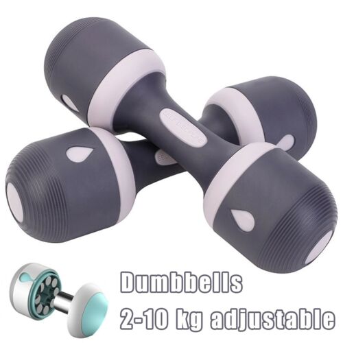 Details about   Totall 22Lbs Adjustable Dumbbell for Women Home Gym Non-Slip Handle 1 Pair US 