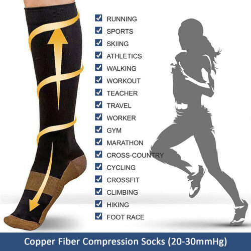Color Explosion Compression Socks For Women 3D Print Knee High Boot 