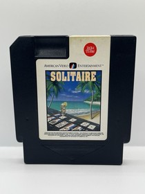 Solitaire NES (Nintendo Entertainment System, 1992) Cart W/Manual & Sleeve