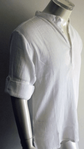 Cheese cloth Cotton,body tight shirt,,white...size L...Beach shirt