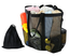 Large Mesh Beach Tote Bag Sand... Carabiner Drawstring Bag with 6 Pockets