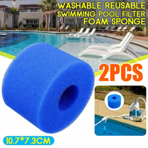 For Intex Pure Spa Reusable/Washable Foam Hot Tub Filter Cartridge Type Blue S1 