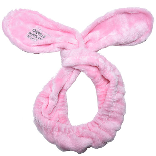 1x Big Rabbit Ear Soft Towel Hair Band Wrap Headband For Bath Spa Make Up^ WN