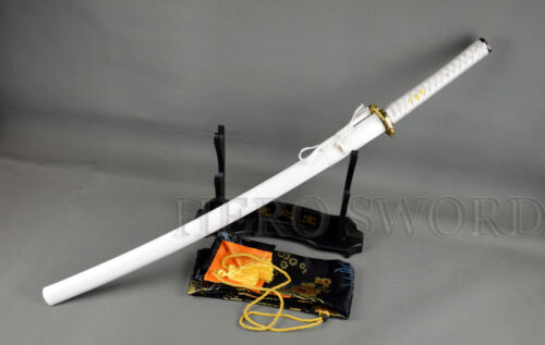 HANDMADE JAPANESE SAMURAI KATANA SWORD 1060 HIGH CARBON STEEL FULL TANG SHARP