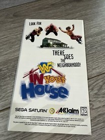 Vintage 1996 TUNNEL B1 Sega SATURN Game System Instruction Manual Booklet *ONLY*