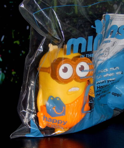 controversial MCDONALDS DESPICABLE ME TALKING CAVEMAN MINION TOY #5 wtf what the
