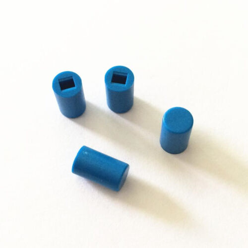 50x A04 Switches 6*10mm Round Switch Cap Push Button Blue 