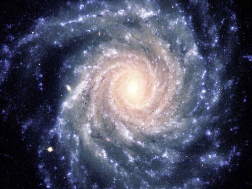 Space Spiral Galaxy Universe Picture Canvas Art Print