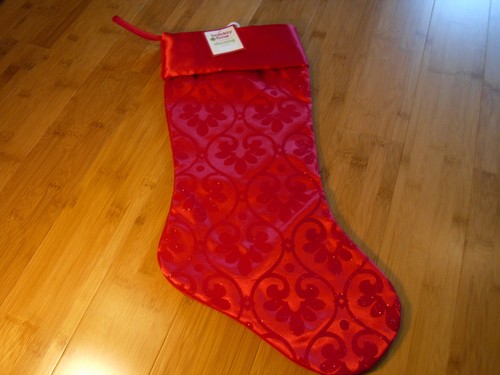 NEW Christmas Red Stockings Holiday Decorations Calceta Stocking