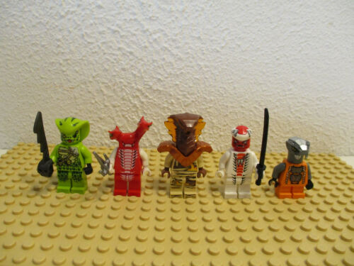 c9/2-4 5 X Lego Ninjago personnage figurines Ninja Serpent collection liasse 