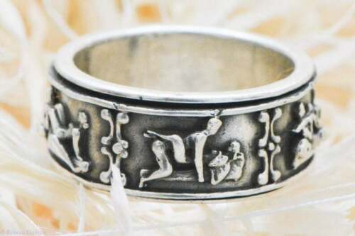 925 Sterling Silver sexual Ring Kamasutra Spinner Ring Erotic band Ring jewelry