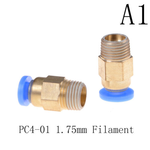5Pcs Push Fitting PTFE Tube 4/6mm for 3D Printer RepRap Pneumatic Connectors .z 