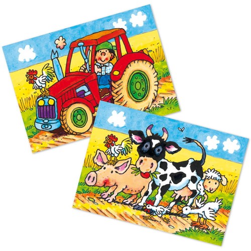 Lutz Mauder 54050 Wackelbild-Postkarte Bauernhof