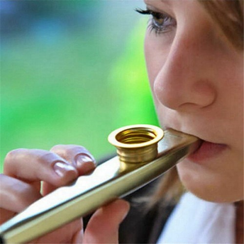 Set of 6 Colors Metal Kazoo Musical Instruments Good Companion for A Guitar