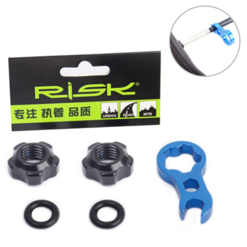 Mountain Bike Presta Valve Nut with Install Wrench Road Bicycle Tubeless T C❤ 