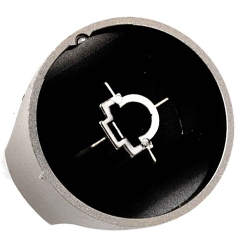 Argent 2 Interrupteur De Contrôle Boutons Pour Hotpoint Hot-ari ix pour four cuisinière SHS53X SHS53X