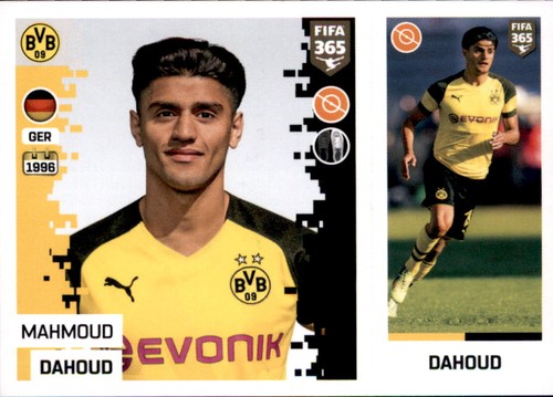 Panini FIFA365 2019 Sticker 183 a//b Borussia Dortmund Mahmoud Dahoud
