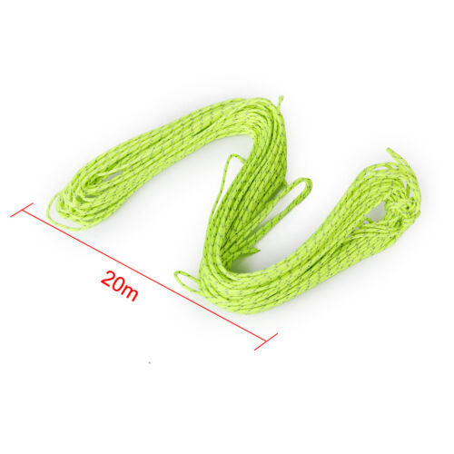 5/10/20M Flourescent Rope Guyline Cord String Camping Tent Awning Accessories