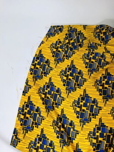 Premium African Ankara Satin Silk & Chiffon Print Fabric With Stones Craft 1Yard
