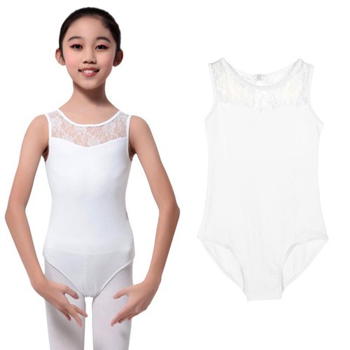 Kid Girl Sleeveless Ballet Dancewear Leotard Clothes Gymnastics Costume 4-15Y US