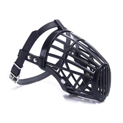 adjustable basket mouth muzzle cover for dog training bark bite chew control LY 