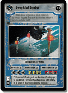 REFLECTIONS II star wars ccg swccg Near Mint B-wing Attack Squadron FOIL