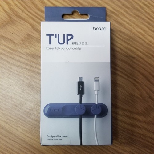 Bcase Tup Purple Data USB Cable Cord Clip Wire Organizer Tool Magnetic Holder
