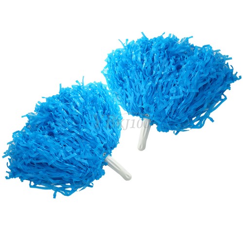 2x Poms Cheerleader Cheerleading Cheer Pom Dance Party Sports Competition Game