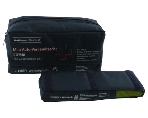 TRIÁNGULO BOTIQUÍN coche moto chaleco reflectante Bolsa de asociación mini 3in1