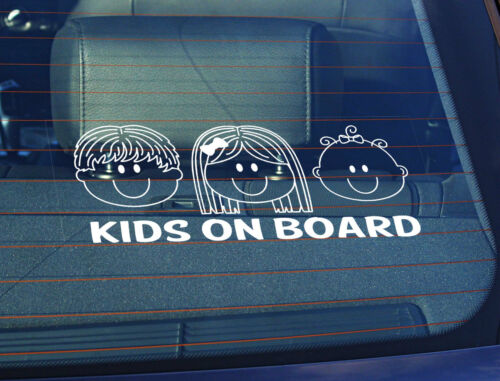 Baby Girl 100 x 250mm Static Cling Window Car Sign//Decal Kids on Board Boy,Girl