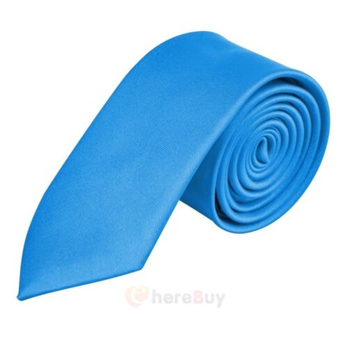 Casual Solid Plain Classic Skinny 100/% New Silk Woven Slim Necktie Men/'s Tie