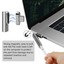 4 K Magnetic USB C Adapter,Type C Connector 3.1 10 Gb//s PD,100W Quick Charge