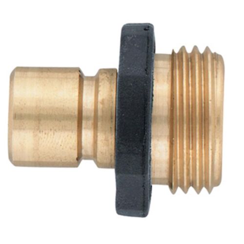 91001 Orbit Brass Male Garden Hose Quick Connect Fitting for fast disconnect