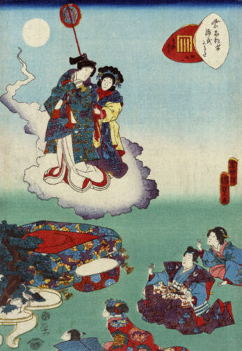 Japan Poster.Fine Graphic Art Design.Angels.Interior design.Asian art Decor 35 