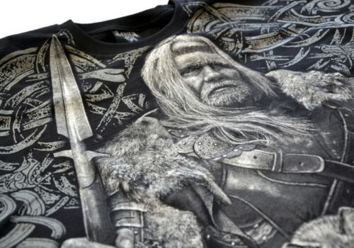 T-Shirt Valhalla Nordic Ragnarok Ragnal Vikings Warrior Odin Thor Wiking Rune