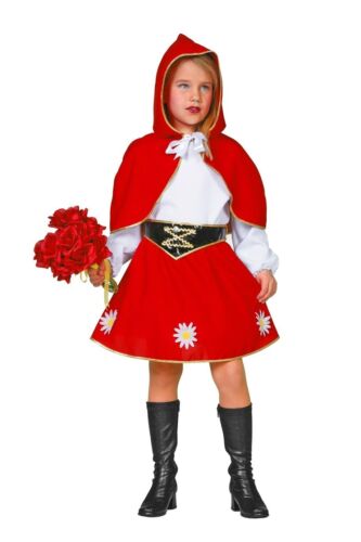Rotkäpchen Filles Enfants Femmes petit chaperon rouge costume robe contes Cape Carnaval