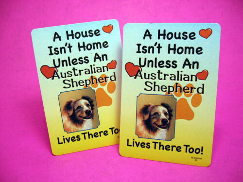 /"Australian Shepherd/" A House Isn/'t Home A Pair Of Dog Lover Cards Sku# 33
