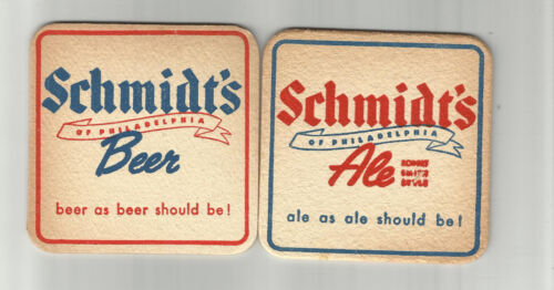 Lot of 5 Schmidt/'s Beer-Philadelphia PA 3 1//2/" 1960/'s /"#027