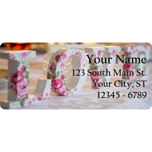 Love Letters Personalized Return Address Labels Valentines Day Letter 60 Labels