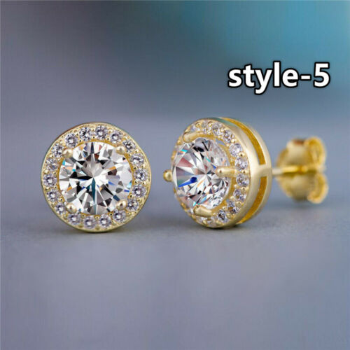 1 Pair New Fashion Women Lady Elegant Crystal Rhinestone Ear Stud Earrings 2020