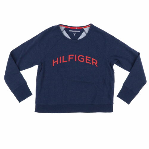 Tommy Hilfiger Femme Sweat-shirt Pullover Outerwear Col ras du cou Pull logo Neuf avec étiquette