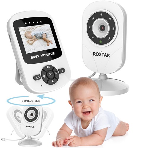 2,4/" Digital Funk Babyphone mit Kamera Farbe Video Monitor Nachtsicht Az