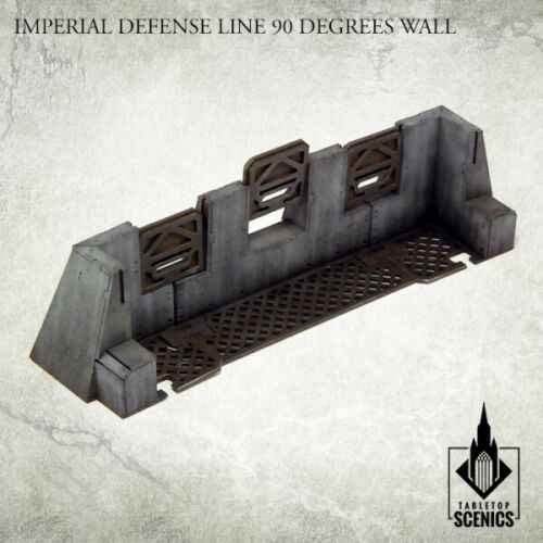 Imperial Defense Line 90° Wall Kromlech HDF Tabletop Scenics KRTS121