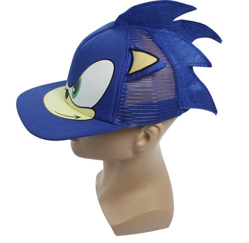 Sonic The Hedgehog Cosplay Blue Sun Hat Baseball Net Cap Headwear Costume LA1