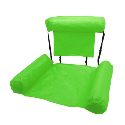 Inflatable Foldable Floating Chair Float Bed For Beach Swimming Pool 122*102cm