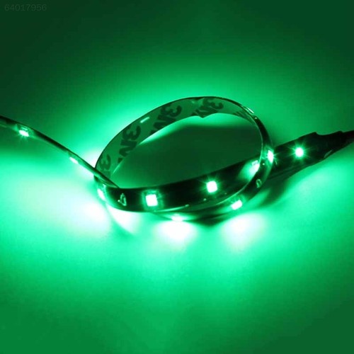 3E5A 60cm Auto Car Vehicle Interior Exterior Flexible LED Strip Light Bar Decor