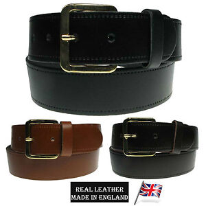Best Deal Set OF 3 Belts 40mm Mens Full Grain Real Leather Belt Made In UK | eBay